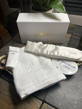 Dior Beauty Gift Set - Towel, Headband, Samples & MORE